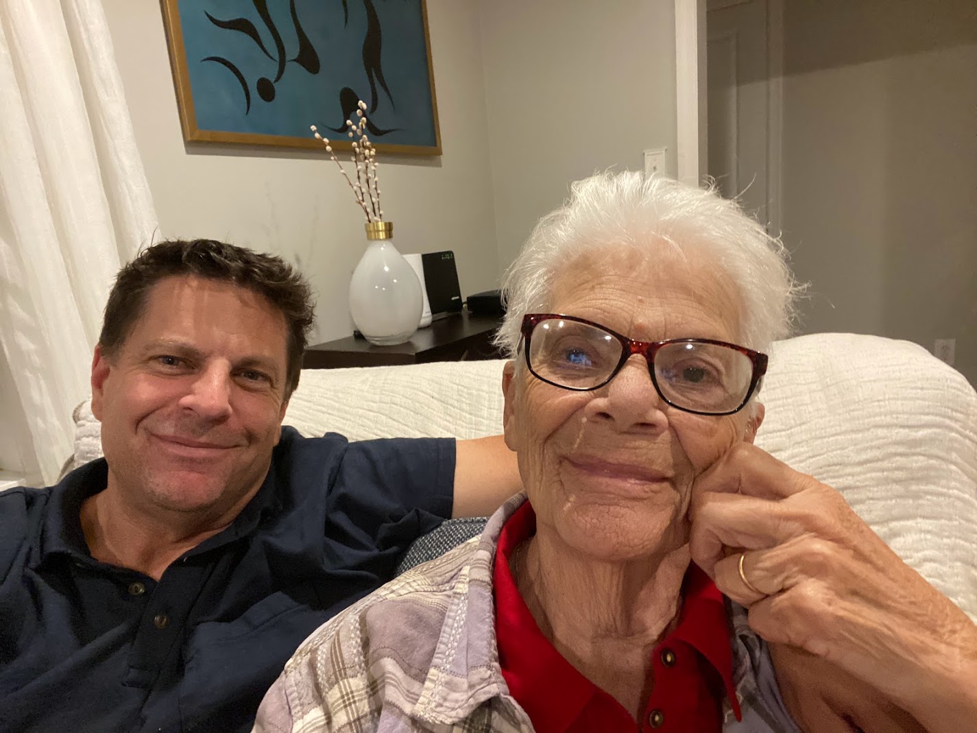 Paolo with his mother Anna